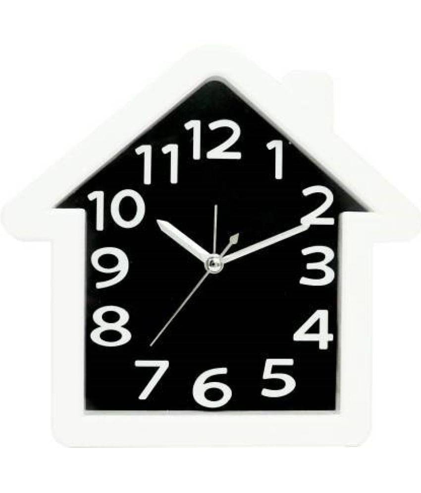     			Sigaram Analog Plastic Square Table Clock - Pack of 1