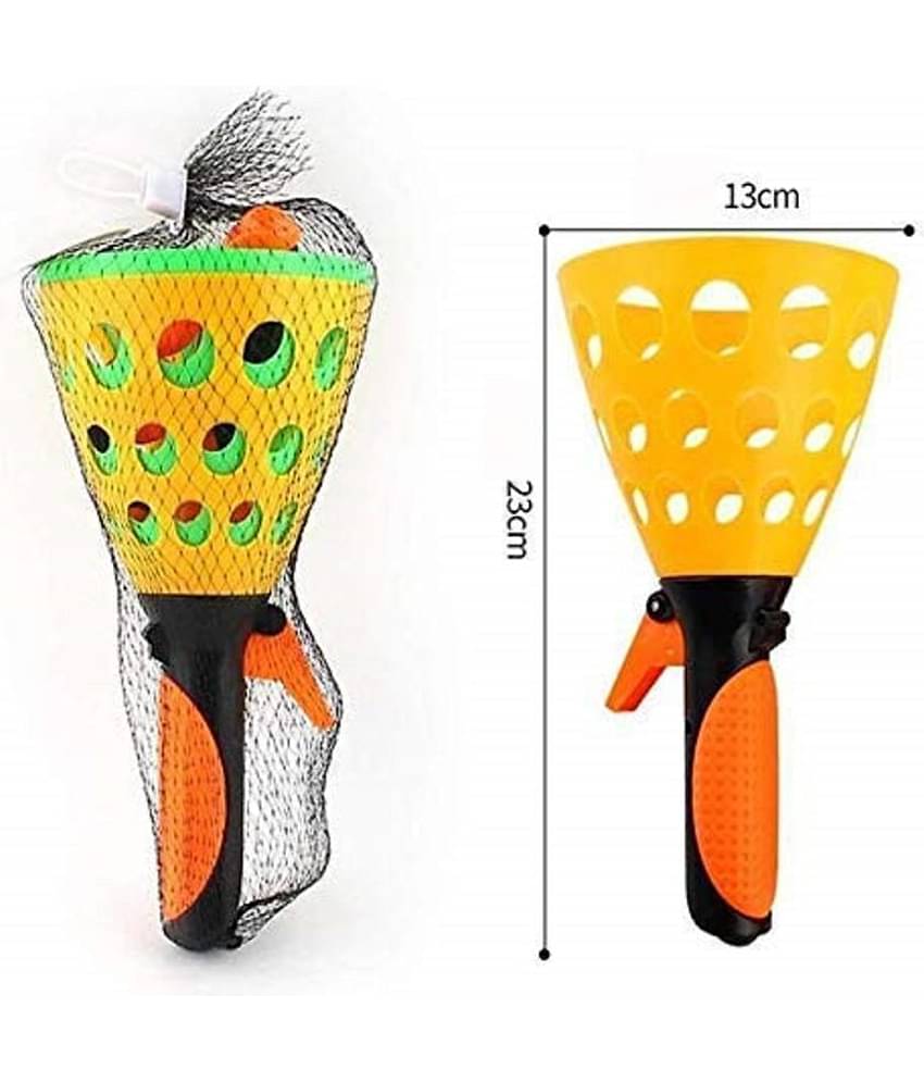 VBE Click and Catch Twin Ball Game Indoor Outdoor Games Toys Set for Kids | Pop & Catch Ball Play Fun for Boys & Girls.