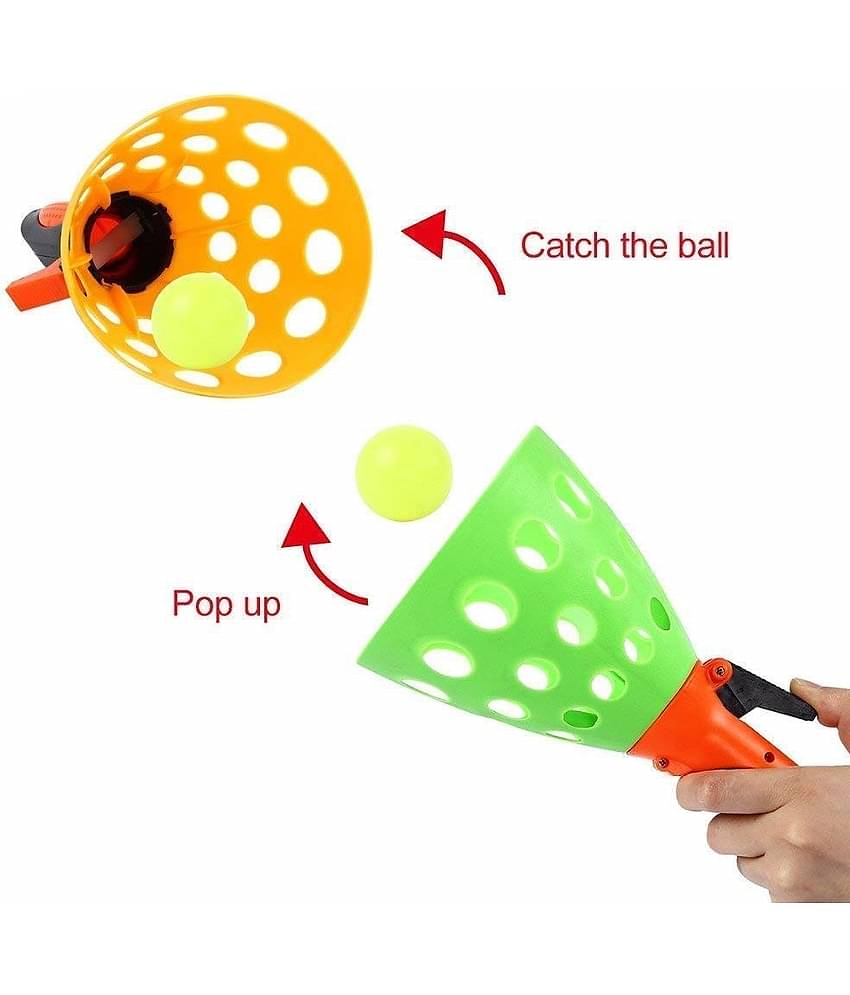 VBE Click and Catch Twin Ball Game Indoor Outdoor Games Toys Set for Kids | Pop & Catch Ball Play Fun for Boys & Girls.