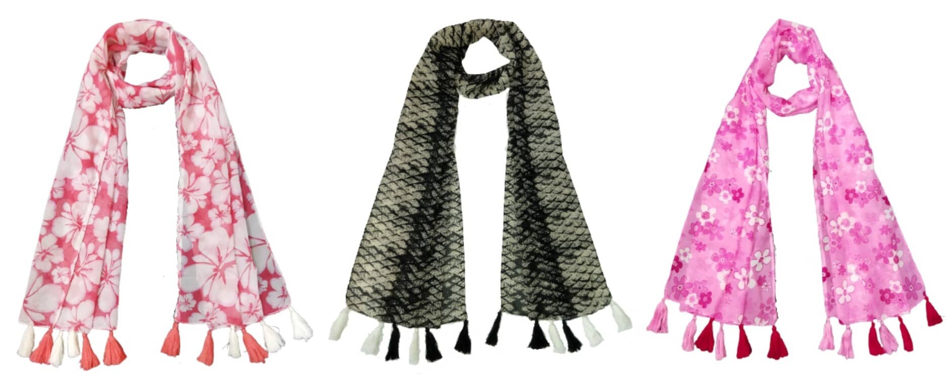 stolevilla Multi Poly Cotton Yarn Stoles ( Pack of 3 ) - Dupattas & Shawls | Buy online on ZillyBuy