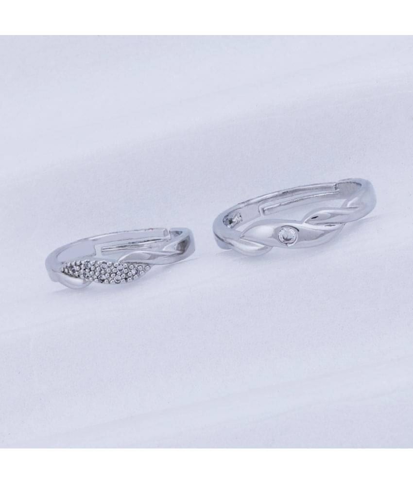 Adjustable Some One Speical Stylish Designe Couple Ring Set For Valentines Gifts Designer Silver Plated Couple Ring For Women And Men Adjustable Some One Speical Stylish Designe Couple Ring Set For Valentines Gifts Designer Silver Plated Couple Ring For Women And Men