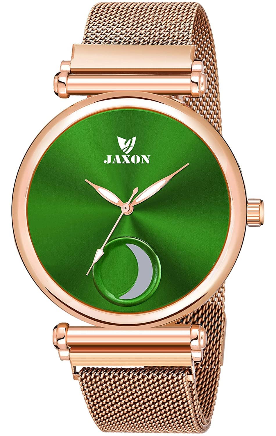 JAXON Stainless Steel Round Womens Watch