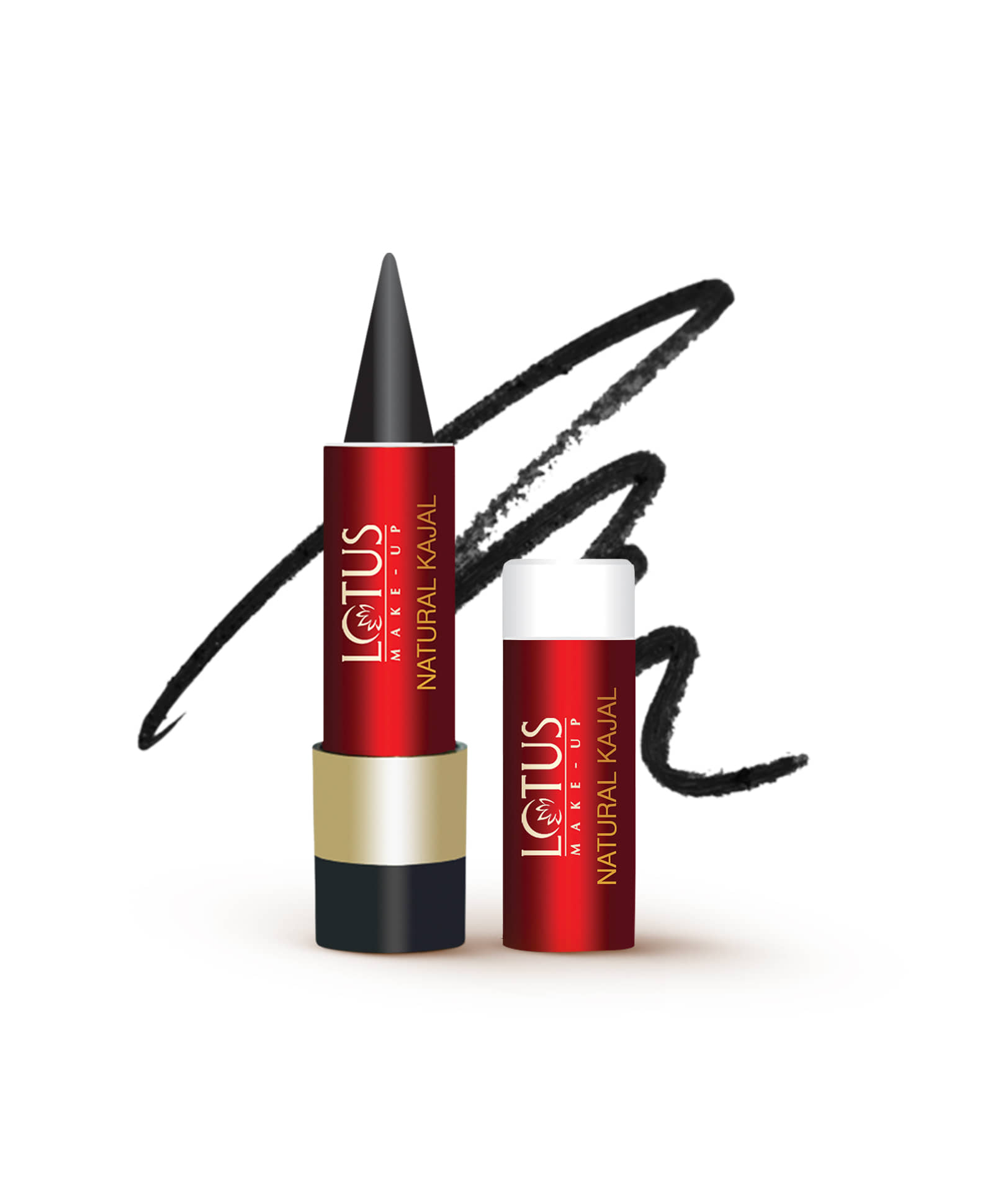 Lotus Make,Up Natural Kajal , Black Nk04 camphor and almond oil 3.8g (Pack of 1) - Makeup - Eyes | Buy online on ZillyBuy