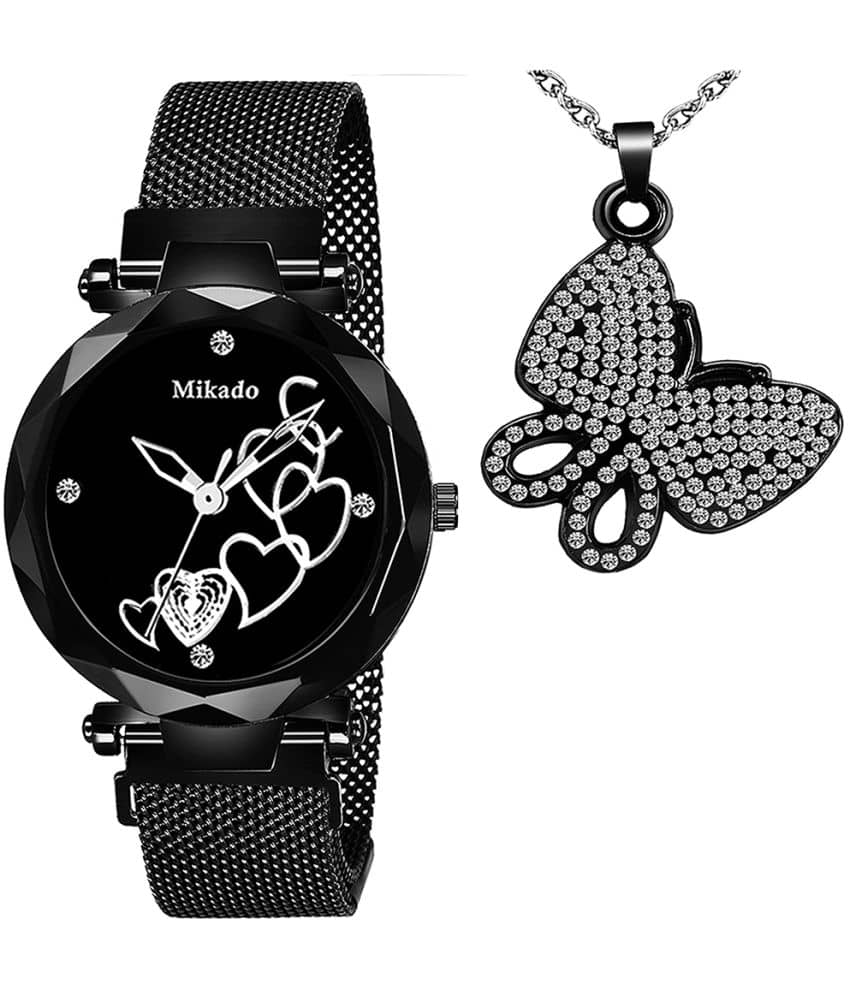 Mikado - Black Silicon Analog Womens Watch
