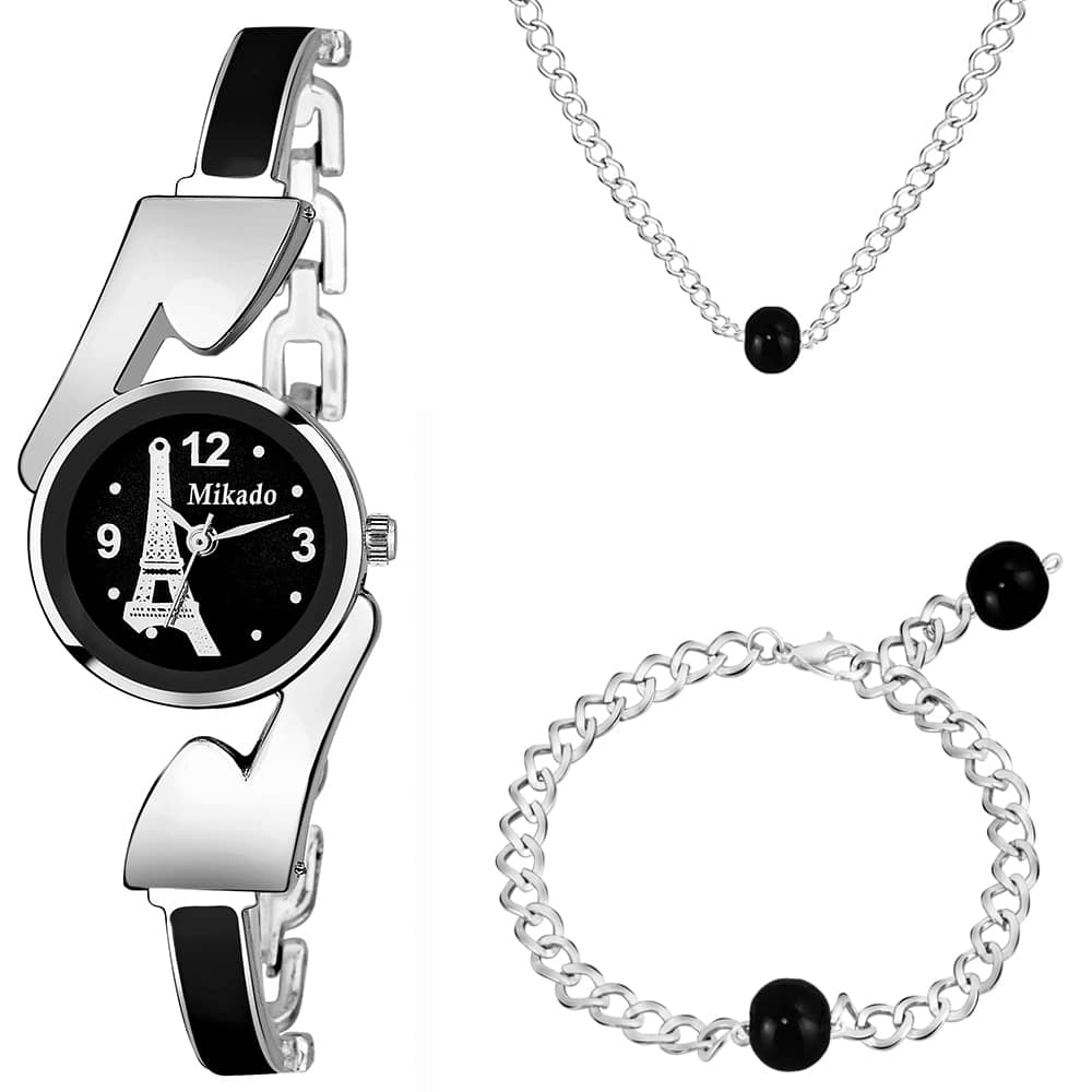 Mikado Stainless Steel Round Womens Watch