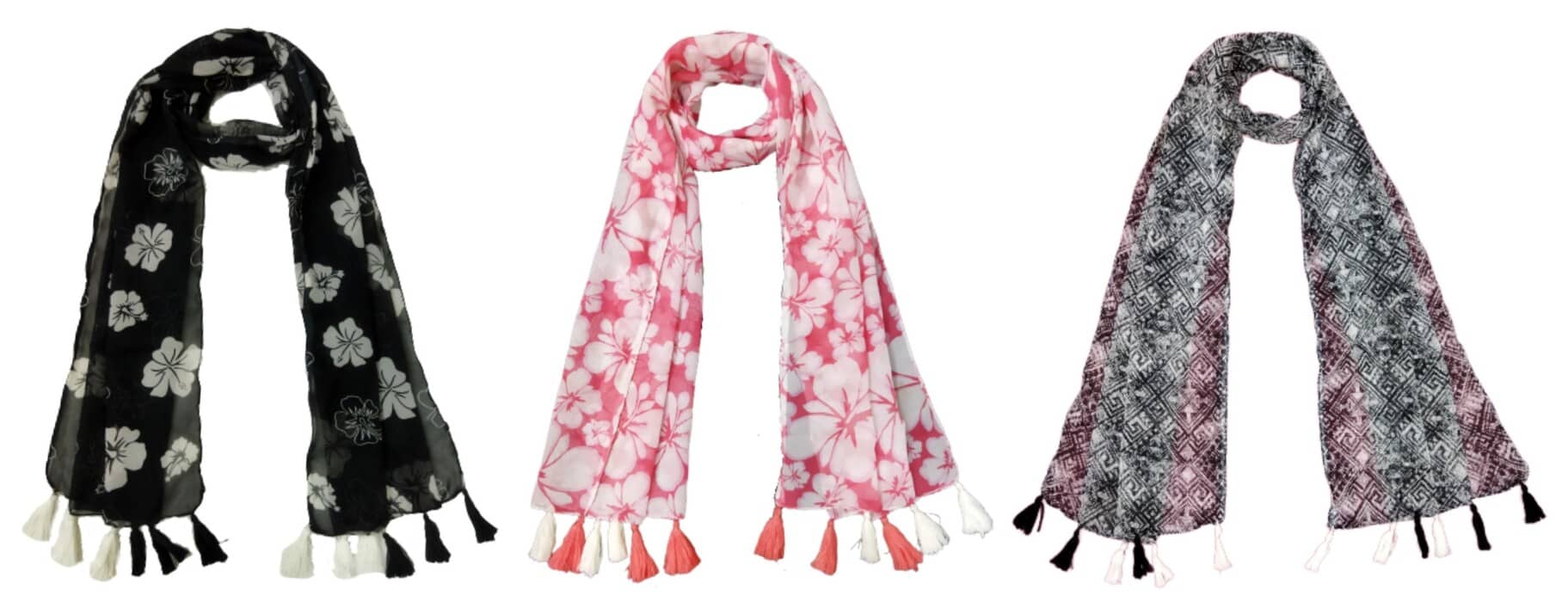 stolevilla Multi Poly Cotton Yarn Stoles ( Pack of 3 ) - Dupattas & Shawls | Buy online on ZillyBuy