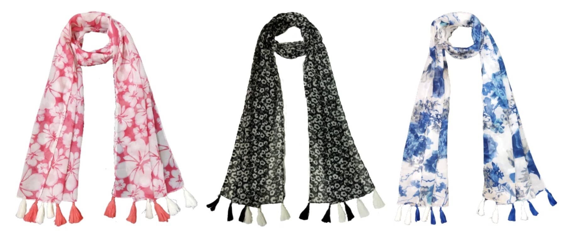 stolevilla Multi Poly Cotton Yarn Stoles ( Pack of 3 ) - Dupattas & Shawls | Buy online on ZillyBuy