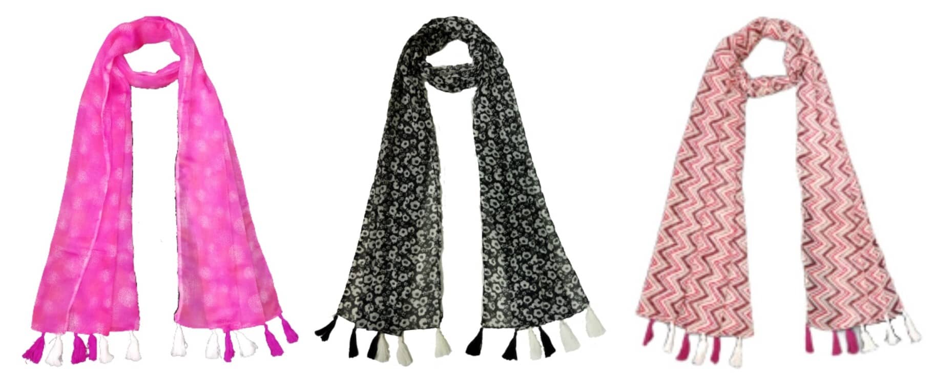 stolevilla Multi Poly Cotton Yarn Stoles ( Pack of 3 ) - Dupattas & Shawls | Buy online on ZillyBuy