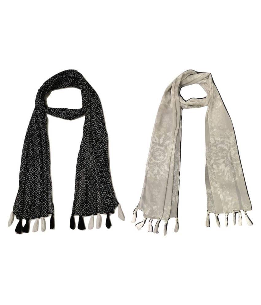     			stolevilla Multi Printed Poly Cotton Yarn Stoles ( Pack of 2 )