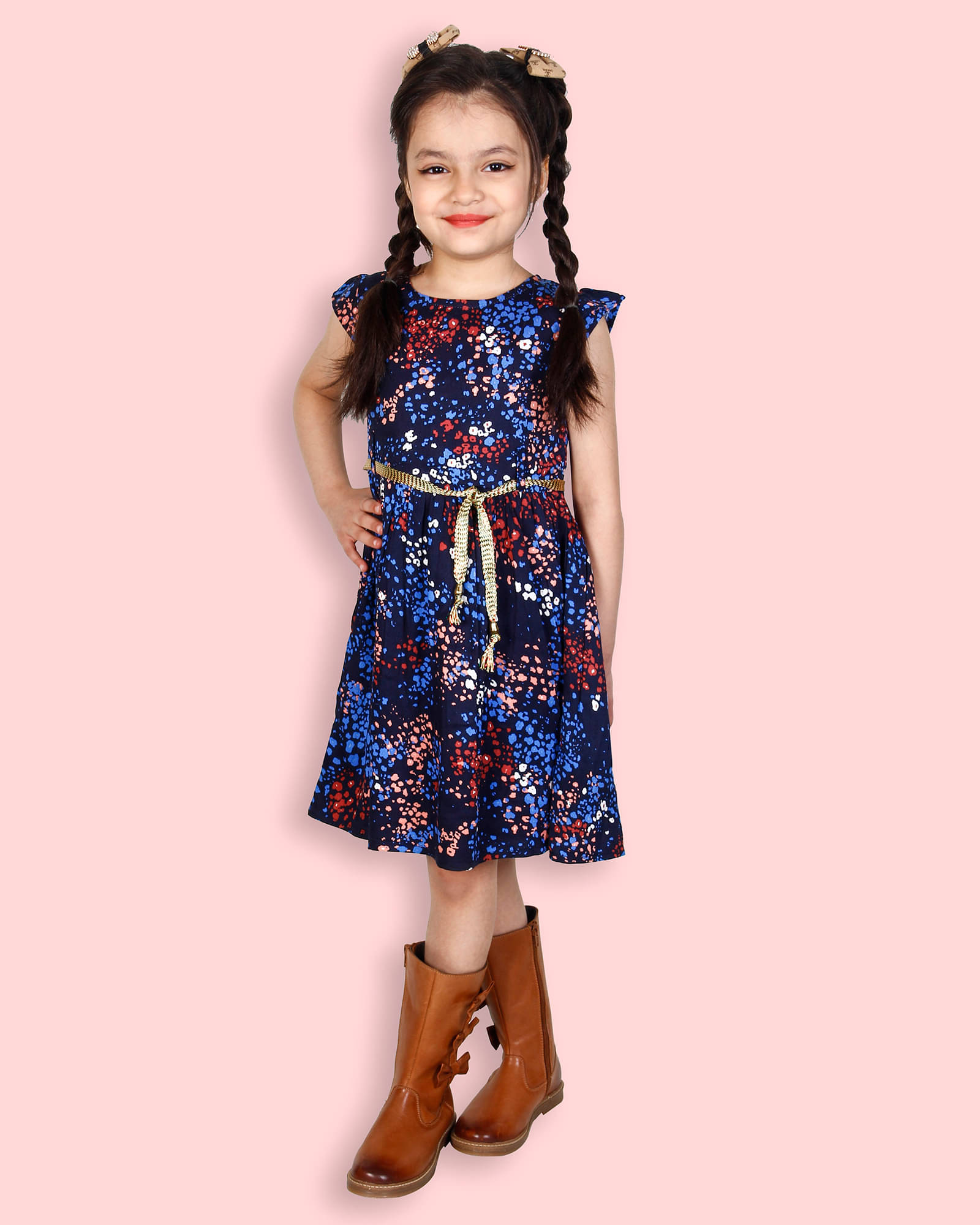 Addyvero Rayon A-line For Girls ( Pack of 1 , Multi ) Addyvero Rayon A-line For Girls ( Pack of 1 , Multi )
