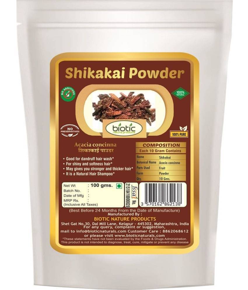 Biotic Shikakai Powder | Shikekai Hair Scalp Treatment 100 g Biotic Shikakai Powder | Shikekai Hair Scalp Treatment 100 g
