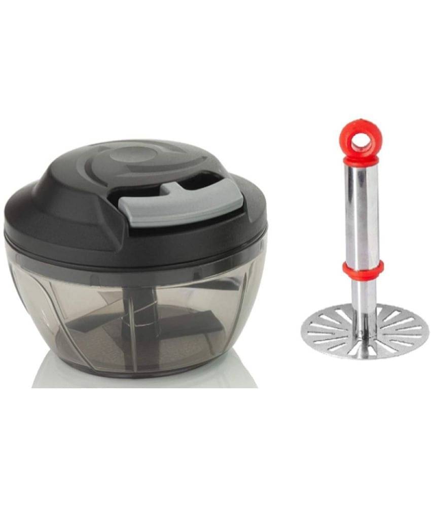     			Blooms Mall  Combo of Manual Chopper + Stainless Steel Vegetable Masher
