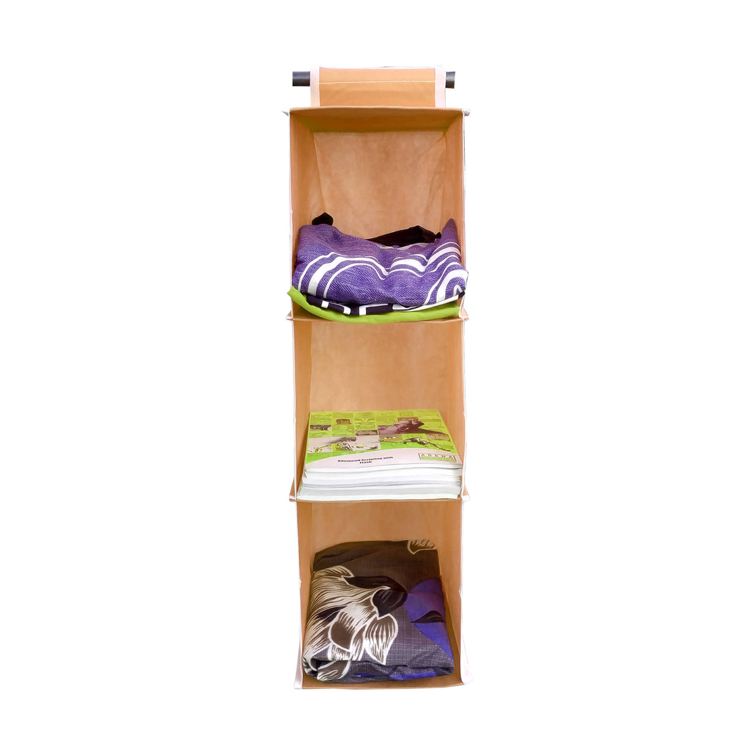 Sh Nasima Hanging 3 Shelf Closet Cloth Organizer Wardrobe Organiser Hanging Organizer for Almirah Regular Organizer Pack Of 1 Sh Nasima Hanging 3 Shelf Closet Cloth Organizer Wardrobe Organiser Hanging Organizer for Almirah Regular Organizer Pack Of 1