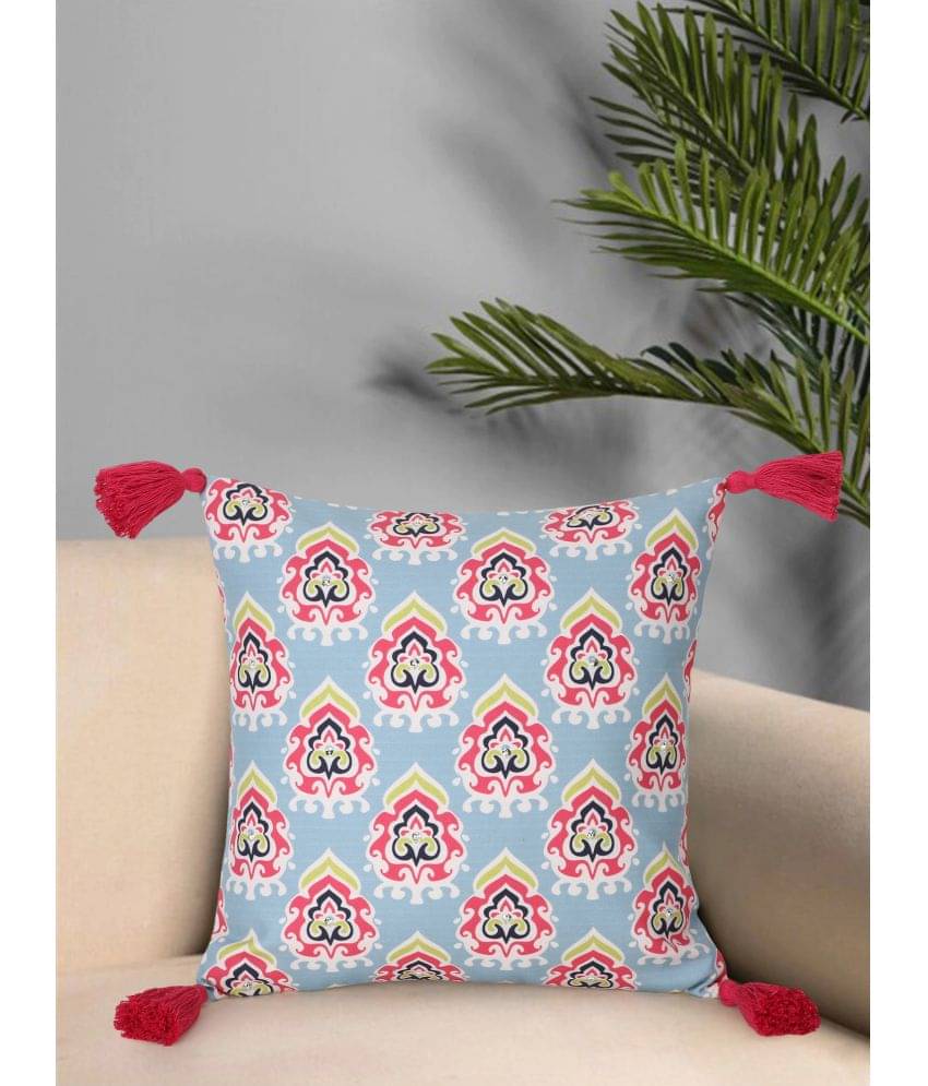     			mezposh Single Poly Cotton Cushion Covers 40X40 cm (16X16)