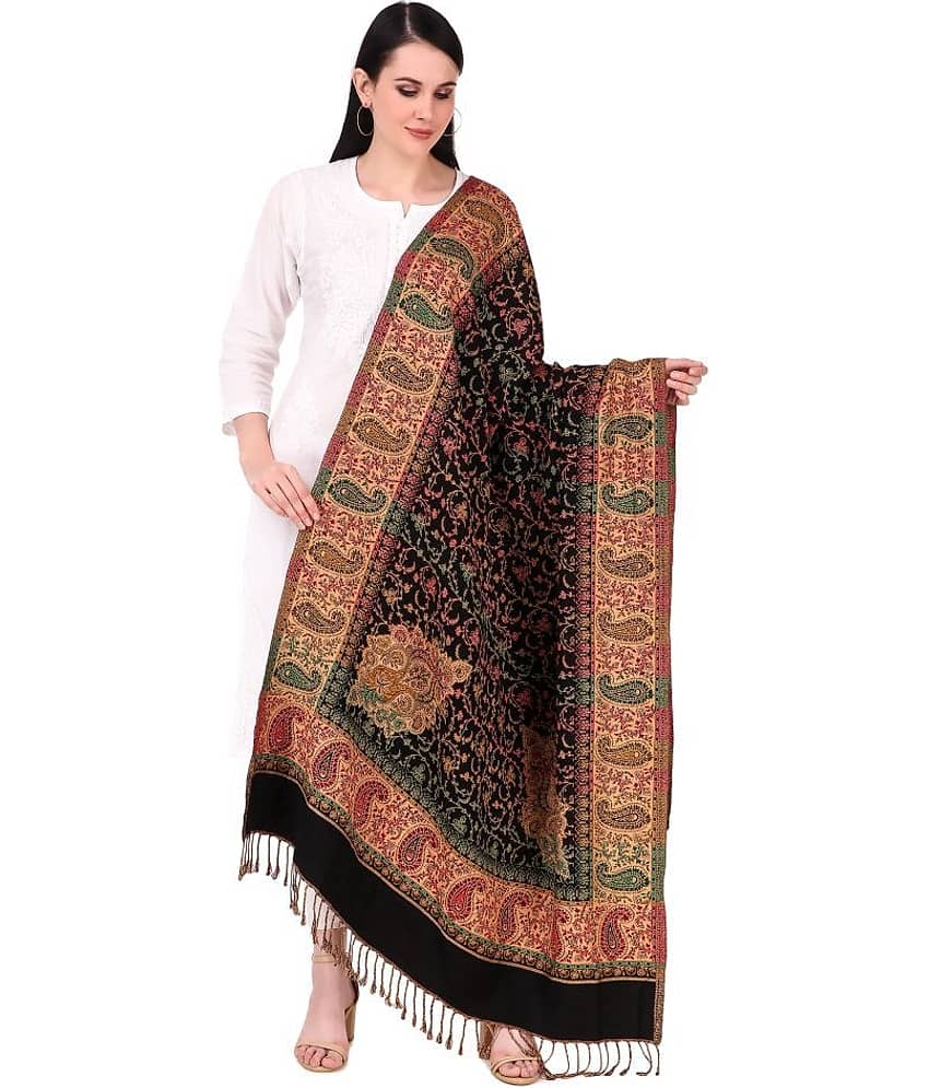 Bravezi Black Paisley Shawl - Single - Dupattas & Shawls | Buy online on ZillyBuy