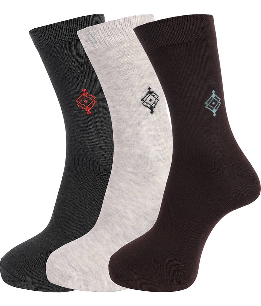 Dollar Socks Cotton Full Length Socks Pack of 3 - Socks | Buy online on ZillyBuy