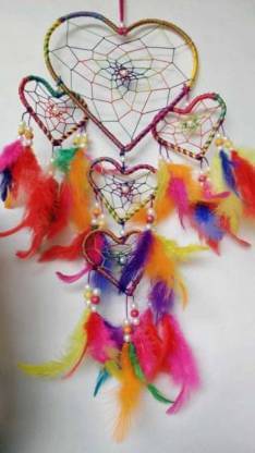     			new lucky Feather Multicolour Dream Catcher - Pack of 1 ( X cms )