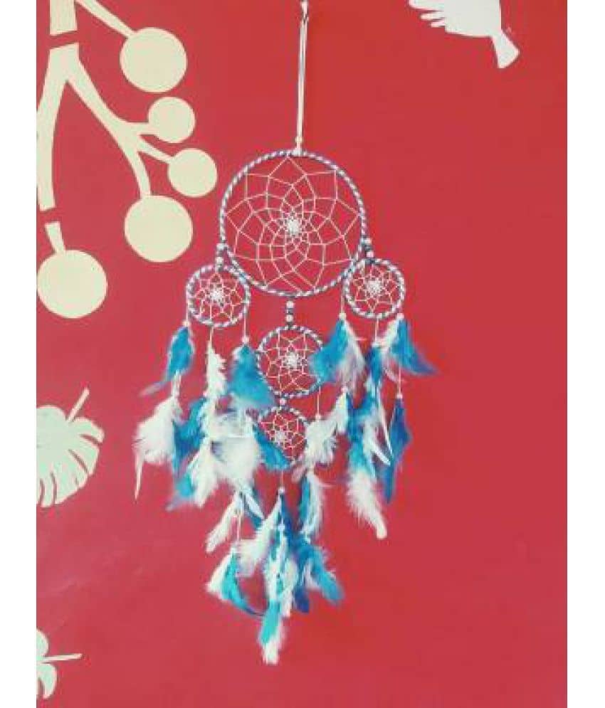 new lucky Feather Multicolour Dream Catcher - Pack of 1 ( X cms )