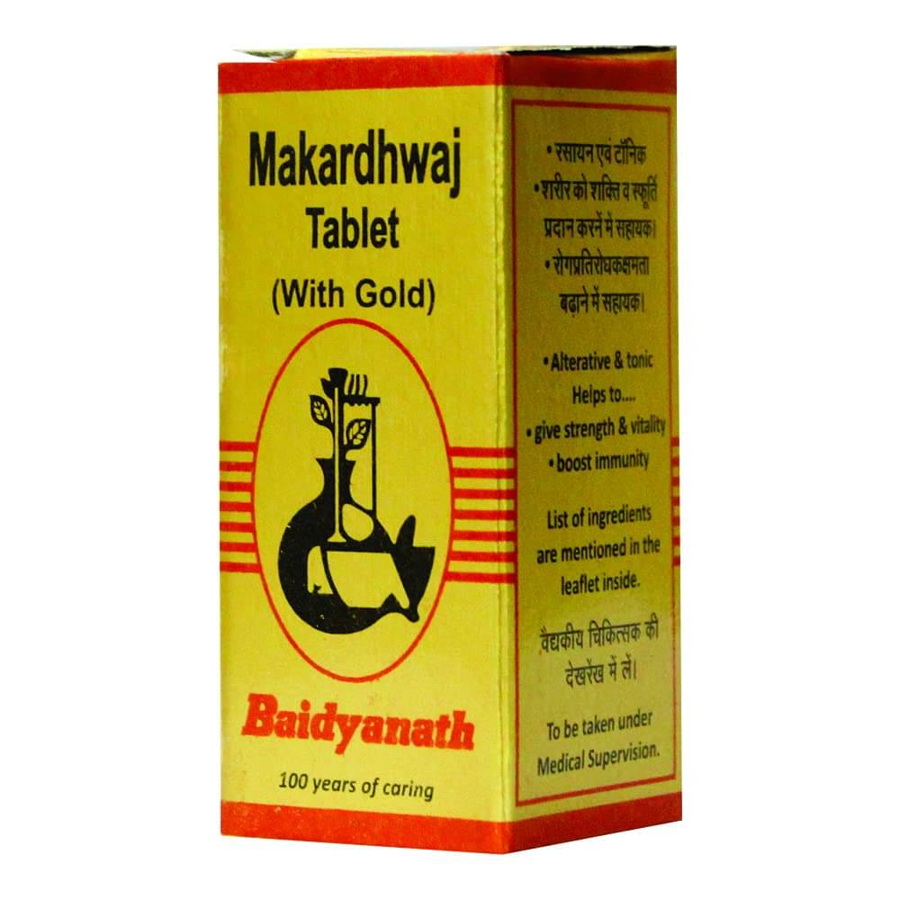 Baidyanath Makardhwaja Swyu Tablet 10 No.S Pack of 1     			Baidyanath Makardhwaja Swyu Tablet 10 No.S Pack of 1
