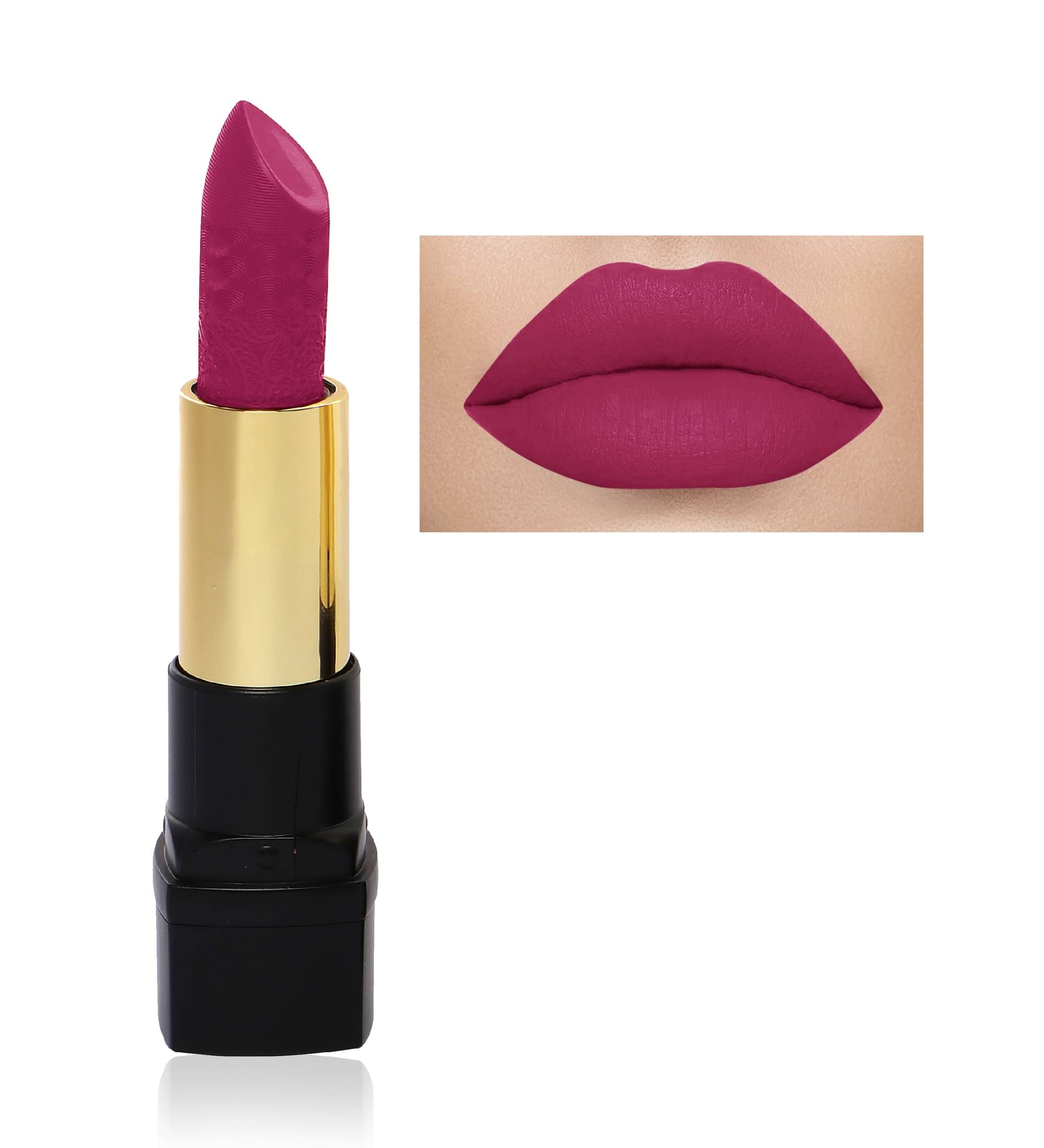     			Beauty Berry Vogue Free Matte Lipstick 3.2g, Purple (Shade - 11)