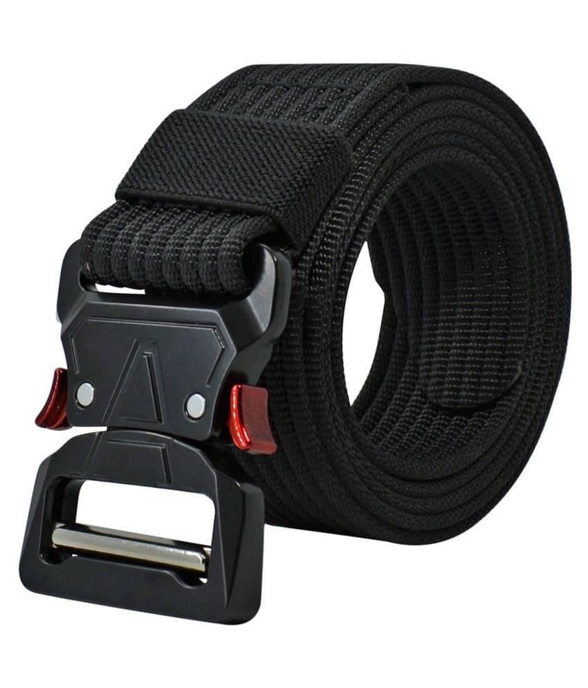     			Loopa Black Nylon Casual Belt Pack of 1