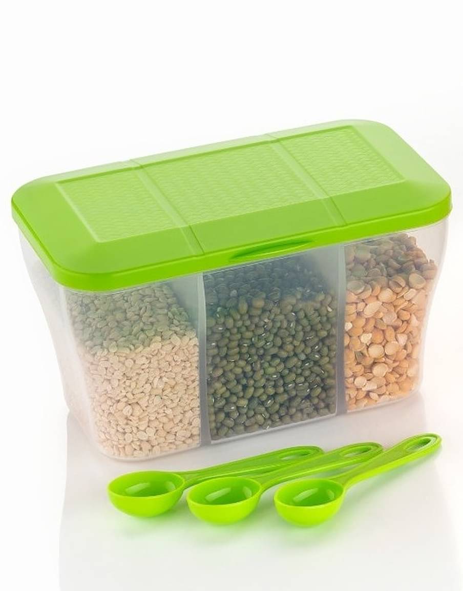 OFFYX Pickle Jar , Pickle Container Set, Spice Box , Spice Set , Dry Fruit Box, Mukhwas container, Mukhwas Box (Green) - 1100 ml Container with 3 Spoons (Green) OFFYX Pickle Jar , Pickle Container Set, Spice Box , Spice Set , Dry Fruit Box, Mukhwas container, Mukhwas Box (Green) - 1100 ml Container with 3 Spoons (Green)