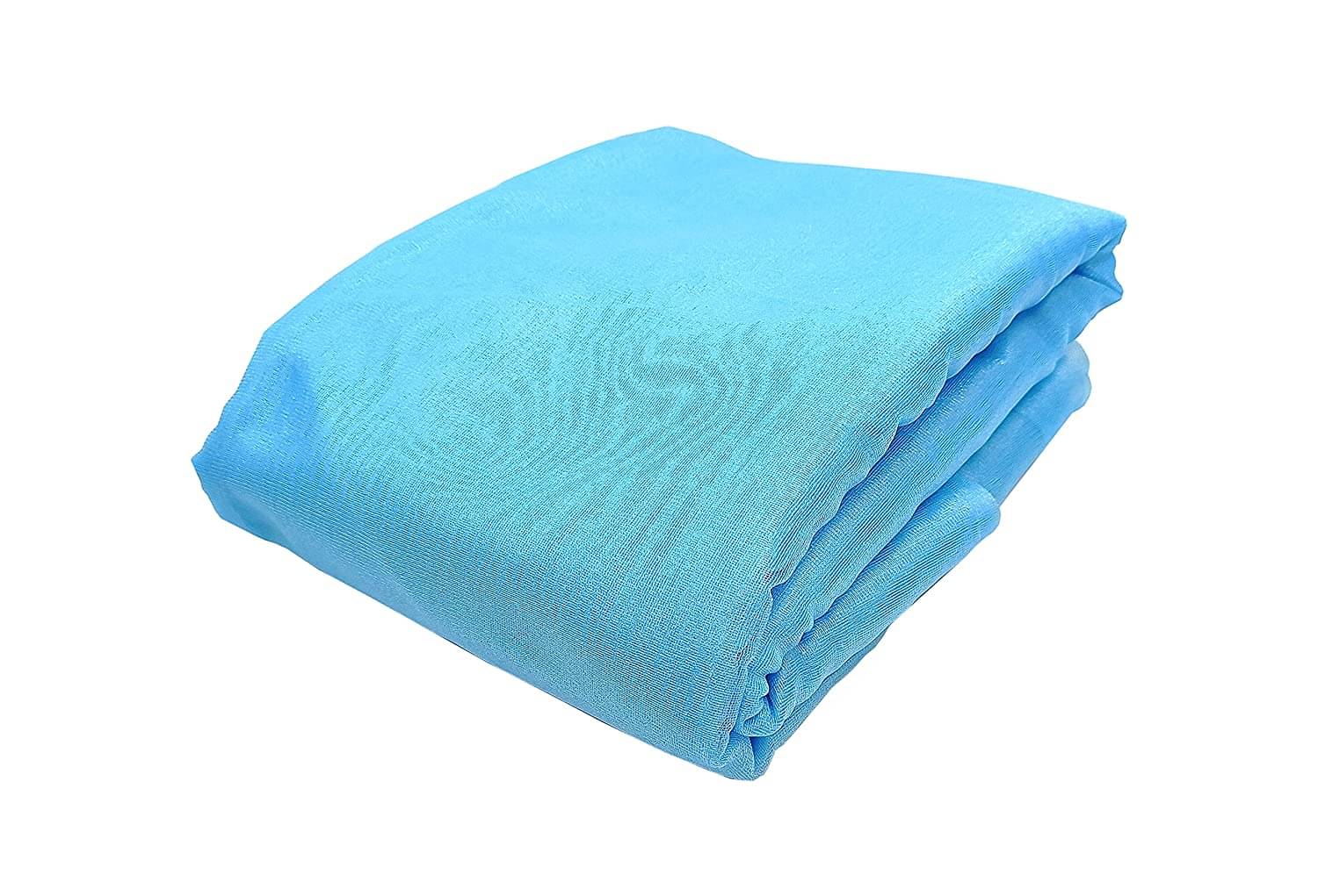     			PRANSUNITA Decoration Tissue Organza Fabric, 42 inches Width, 9 MTS, for Use in Fancy Gift Wrapping, Room, Party, Wedding Decorations (Sky FEROZI)