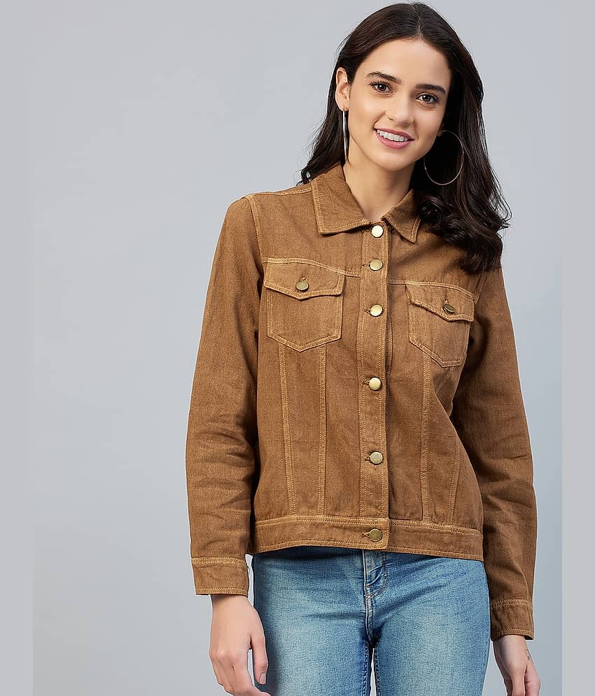 StyleStone Denim Brown Jackets Single - Jackets & Coats | Buy online on ZillyBuy