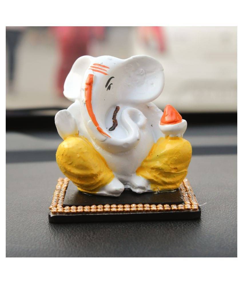 eCraftIndia Showpiece Resin Ganesha Idol 10 x 10 cms Pack of 1 eCraftIndia Showpiece Resin Ganesha Idol 10 x 10 cms Pack of 1