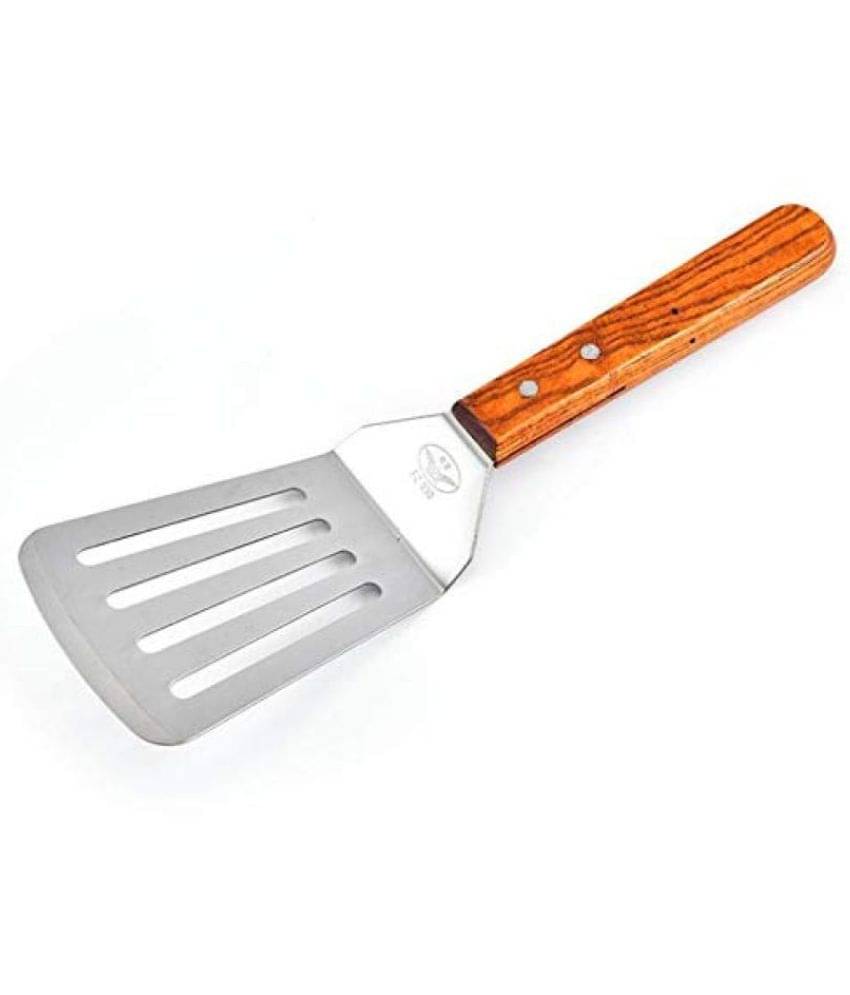 Baskety Stainless Steel with Wooden Handle Spatula Turner (Pack of 1) Baskety Stainless Steel with Wooden Handle Spatula Turner (Pack of 1)