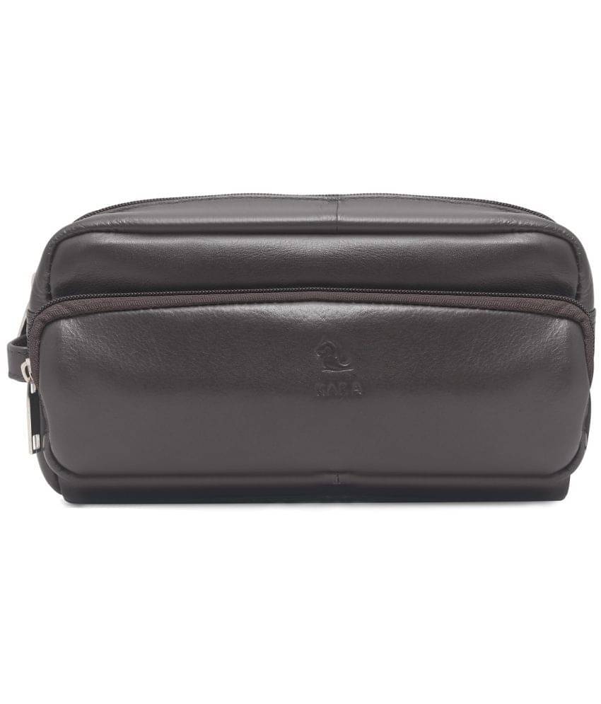     			Kara Brown Toiletry Kit