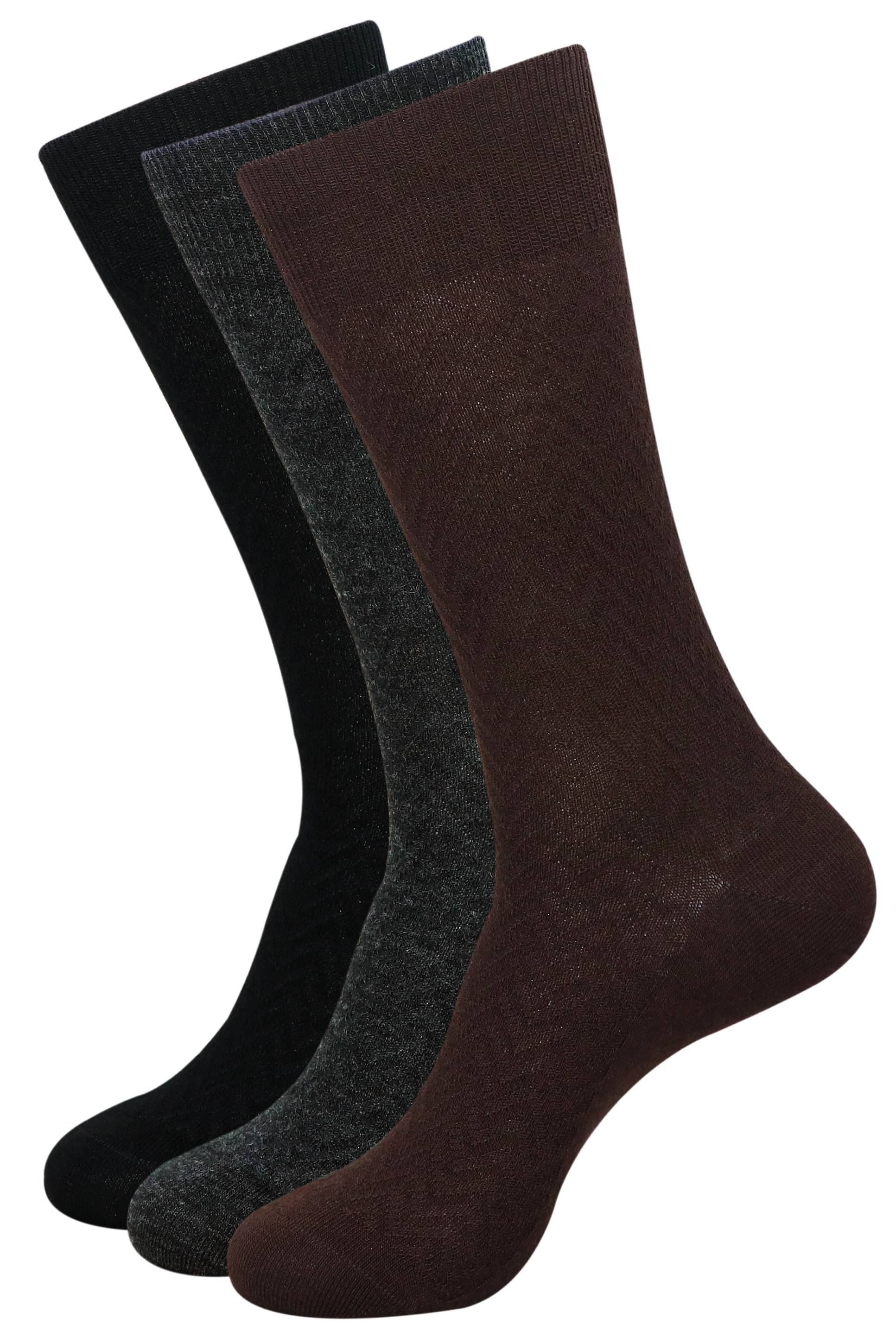     			Balenzia Woollen Mid Length Socks Pack of 3
