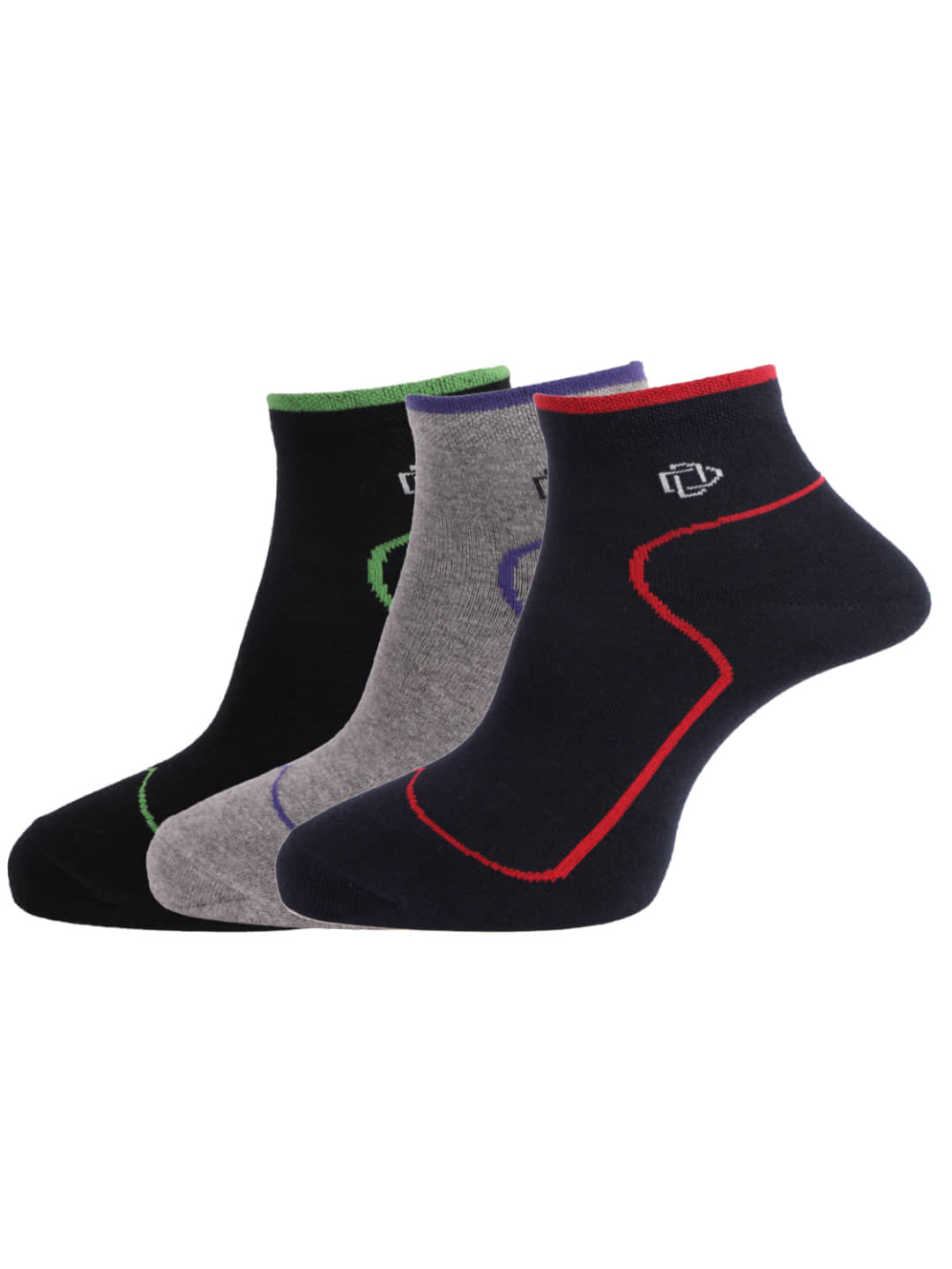 Dollar Socks Cotton Ankle Length Socks Pack of 3 - Socks | Buy online on ZillyBuy