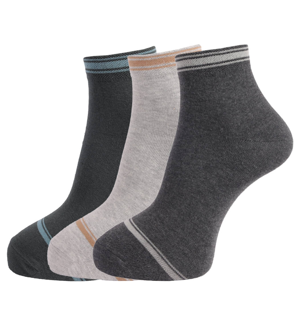 Dollar Socks Cotton Ankle Length Socks Pack of 3 - Socks | Buy online on ZillyBuy