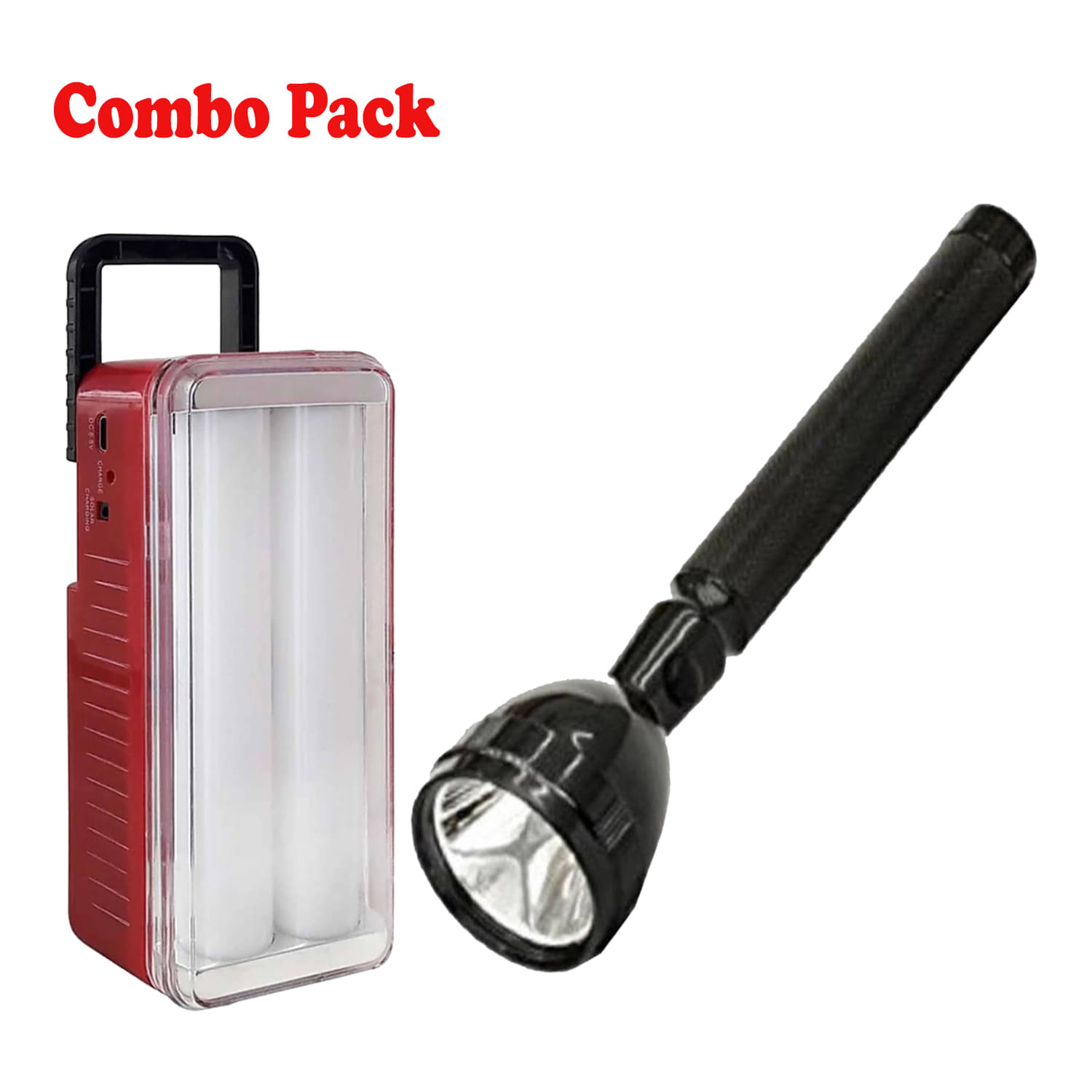 Stylopunk 2W Flashlight Torch TE26 Emergency Light - Pack of 2 Stylopunk 2W Flashlight Torch TE26 Emergency Light - Pack of 2