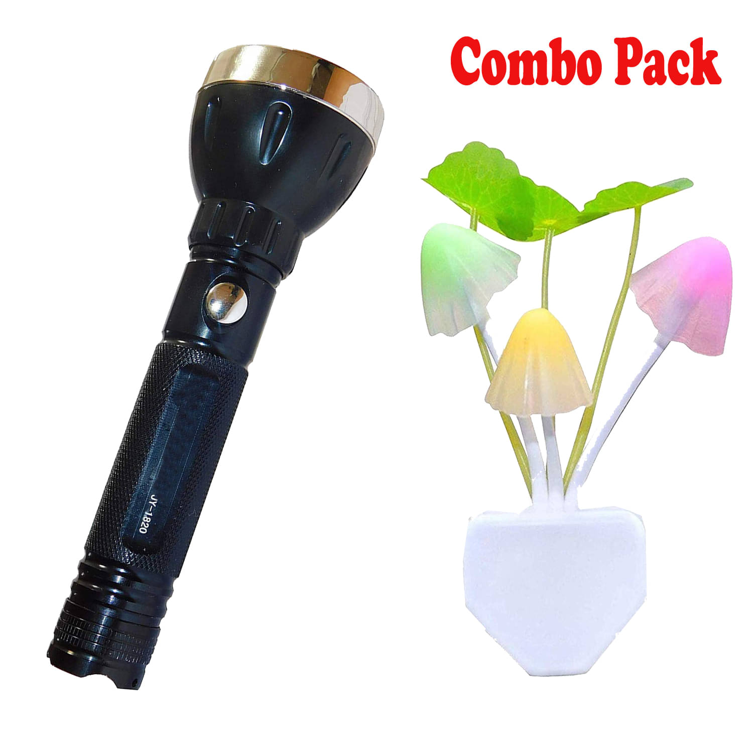 Stylopunk 2W Flashlight Torch TE42 Emergency Light - Pack of 2 Stylopunk 2W Flashlight Torch TE42 Emergency Light - Pack of 2