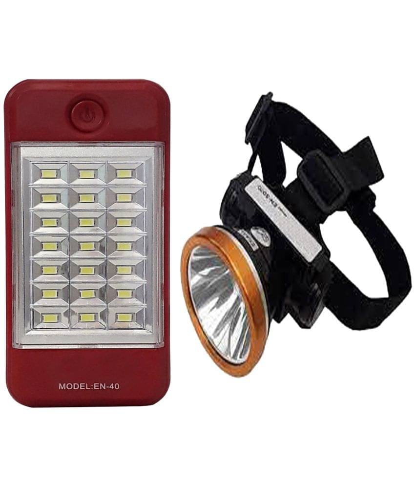 Stylopunk 7W Flashlight Torch Head lamp HE01 - Pack of 2 Stylopunk 7W Flashlight Torch Head lamp HE01 - Pack of 2
