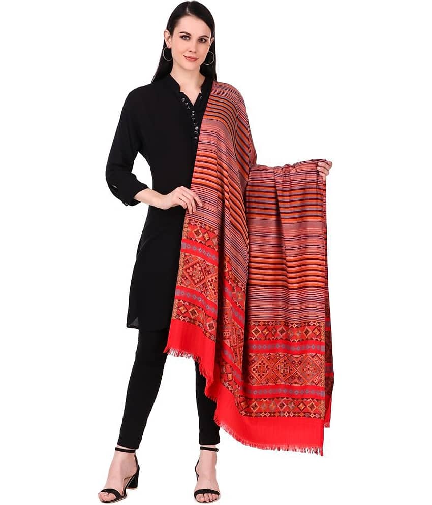 Bravezi Maroon Stripes Shawl - Single - Dupattas & Shawls | Buy online on ZillyBuy