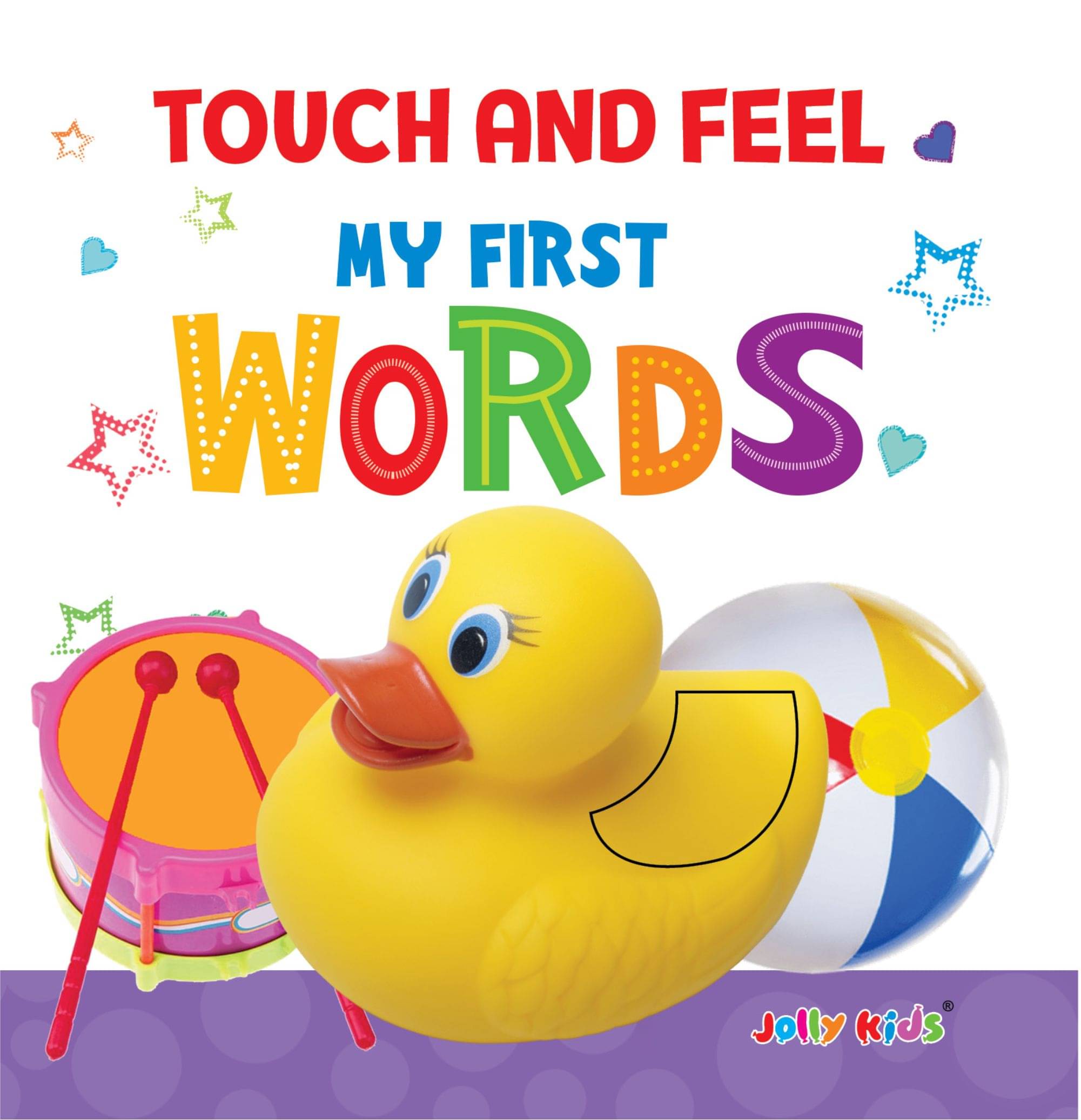     			Jolly Kids Touch and Feel Book: My First Words| Picture Book for Kids Ages 1-4 Years| Board Book| Touch & Feel Activity Book
