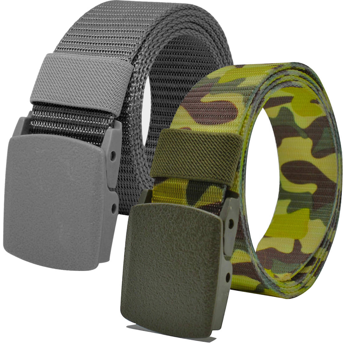 Loopa Multi Nylon Casual Belt Pack of 2 Loopa Multi Nylon Casual Belt Pack of 2