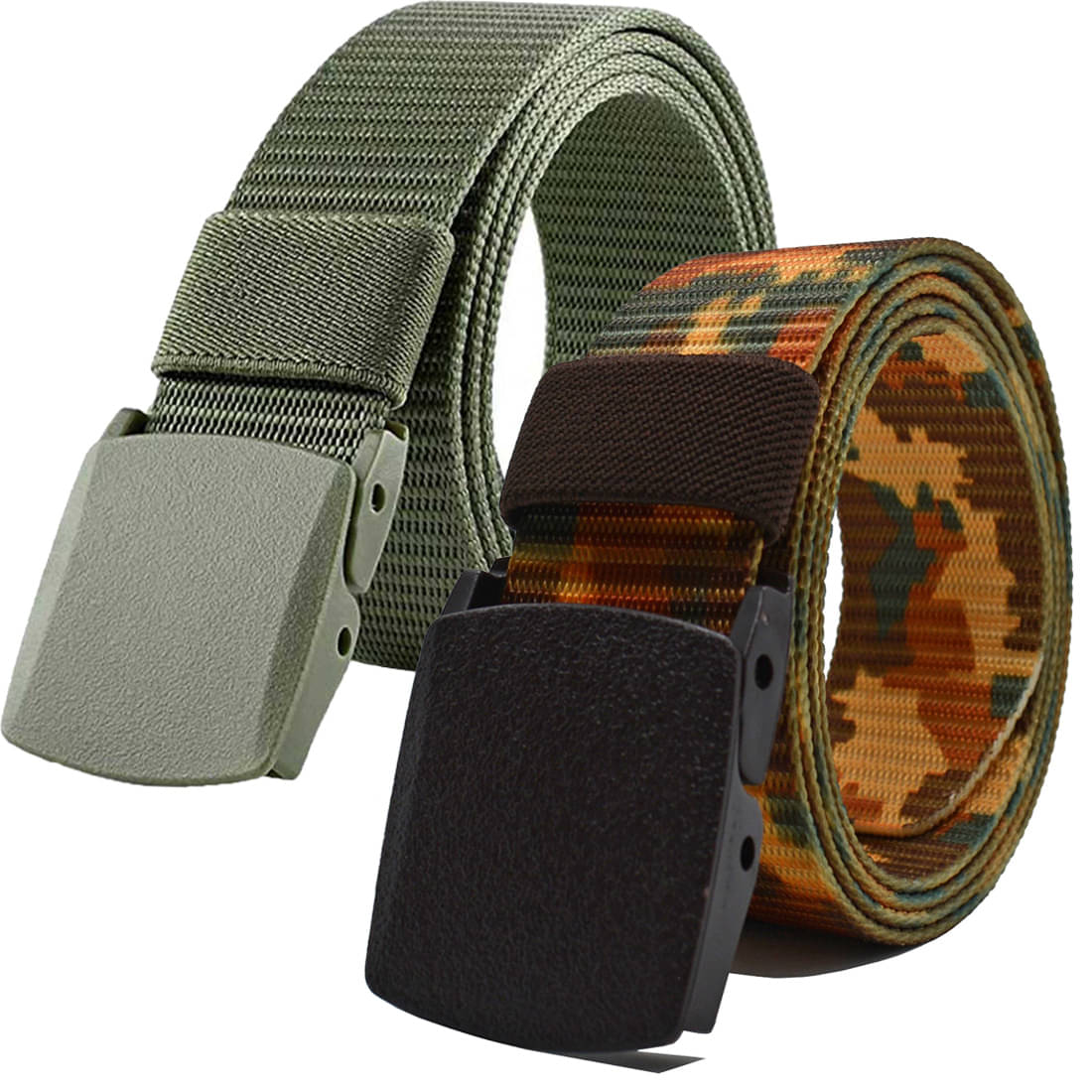 Loopa Multi Nylon Casual Belt Pack of 2 Loopa Multi Nylon Casual Belt Pack of 2