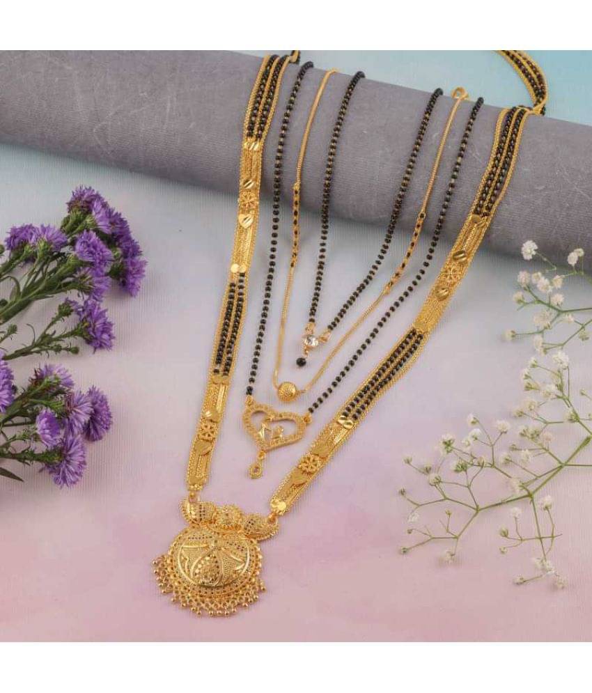 MGSV - Golden Mangalsutra Set ( Pack of 4 ) MGSV - Golden Mangalsutra Set ( Pack of 4 )