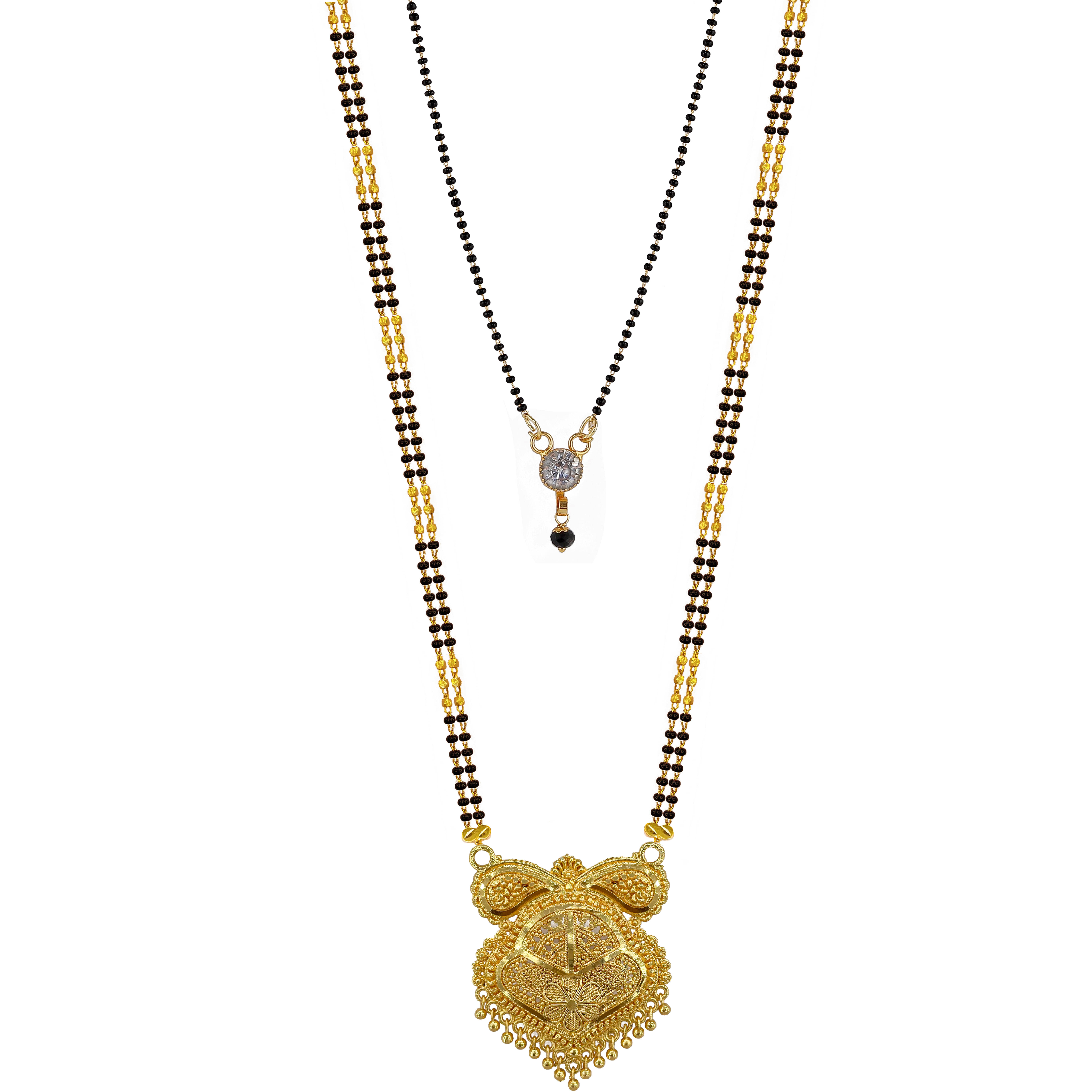 MGSV Jewellery Set combo of 2 Traditional Necklace Pendant Hand Meena 30inch Long and 18inch short Mangalsutra/Tanmaniya/nallapusalu/Black Beads For Women and Girls Brass, Alloy Mangalsutra MGSV Jewellery Set combo of 2 Traditional Necklace Pendant Hand Meena 30inch Long and 18inch short Mangalsutra/Tanmaniya/nallapusalu/Black Beads For Women and Girls Brass, Alloy Mangalsutra
