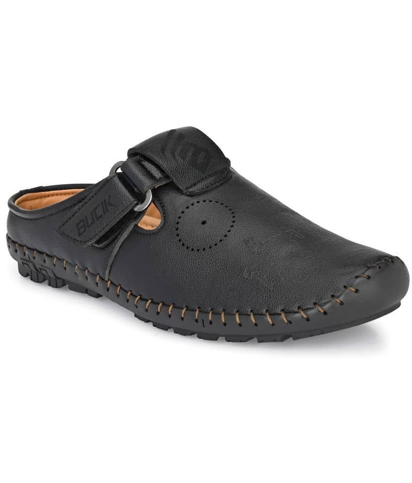 Bucik Brown Synthetic Leather Sandals