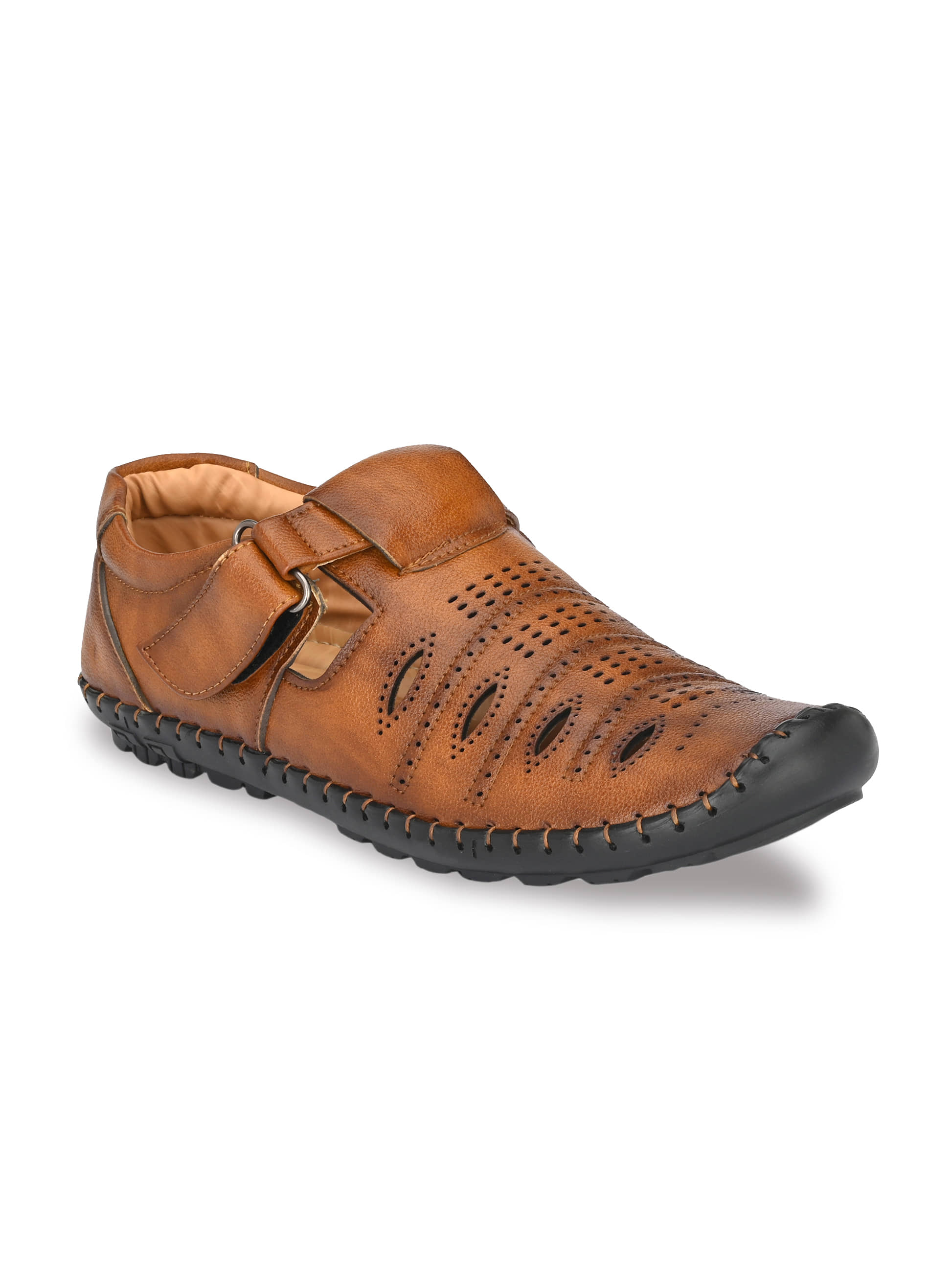 Bucik Tan Synthetic Leather Sandals