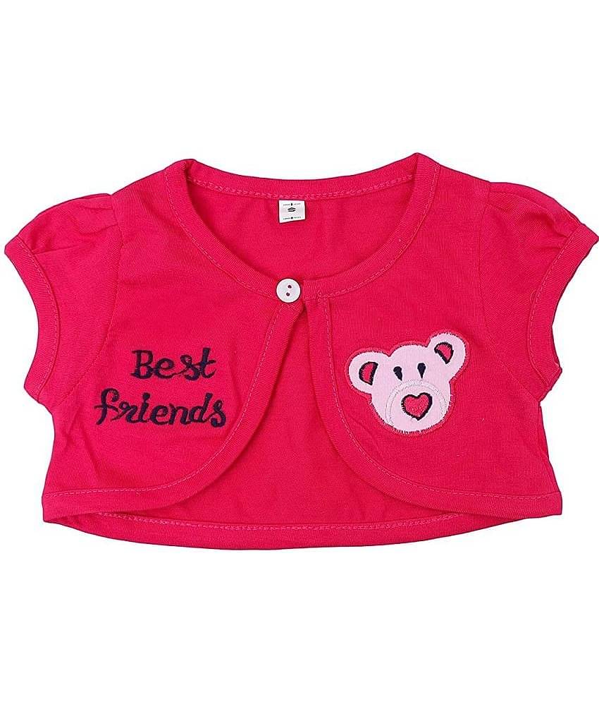 NammaBaby Baby Girls Cotton Blend Dresses ( Pink )