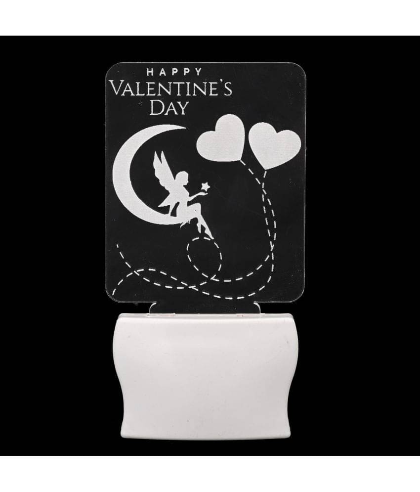 AFAST 3D Color Changing Plug & Play Valentine Gifting Night Lamp White - Pack of 1 AFAST 3D Color Changing Plug & Play Valentine Gifting Night Lamp White - Pack of 1