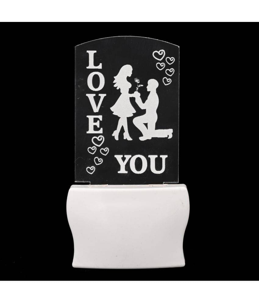     			AFAST 3D Color Changing Plug & Play Valentine Gifting Night Lamp White - Pack of 1