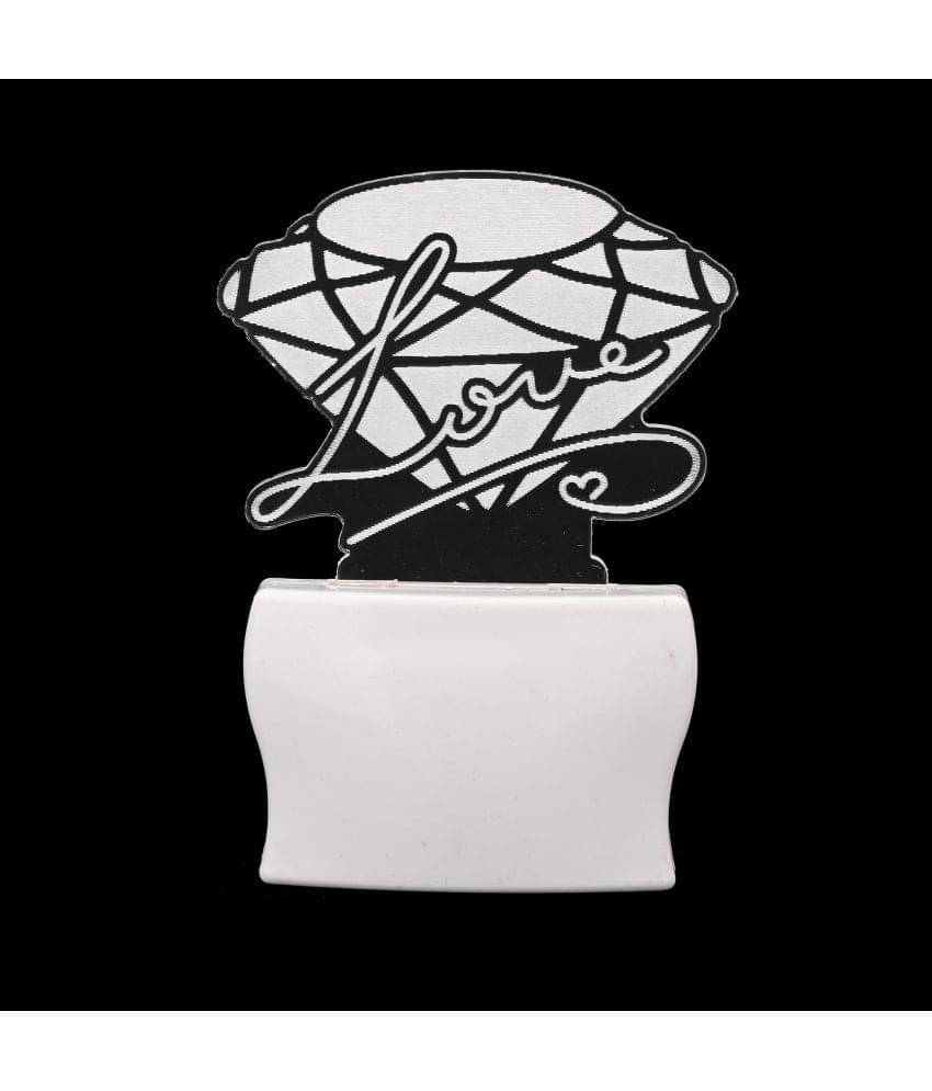 AFAST 3D Color Changing Plug & Play Valentine Gifting Night Lamp White - Pack of 1 AFAST 3D Color Changing Plug & Play Valentine Gifting Night Lamp White - Pack of 1