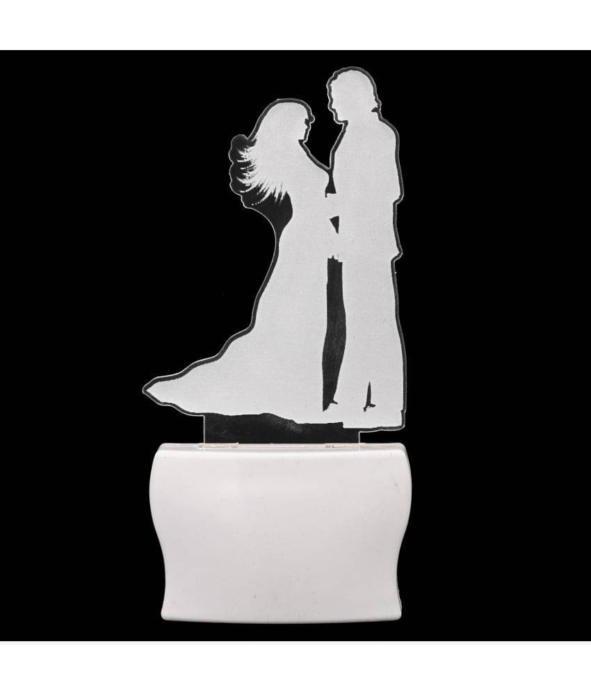 AFAST 3D Color Changing Plug & Play Valentine Gifting Night Lamp White - Pack of 1 AFAST 3D Color Changing Plug & Play Valentine Gifting Night Lamp White - Pack of 1